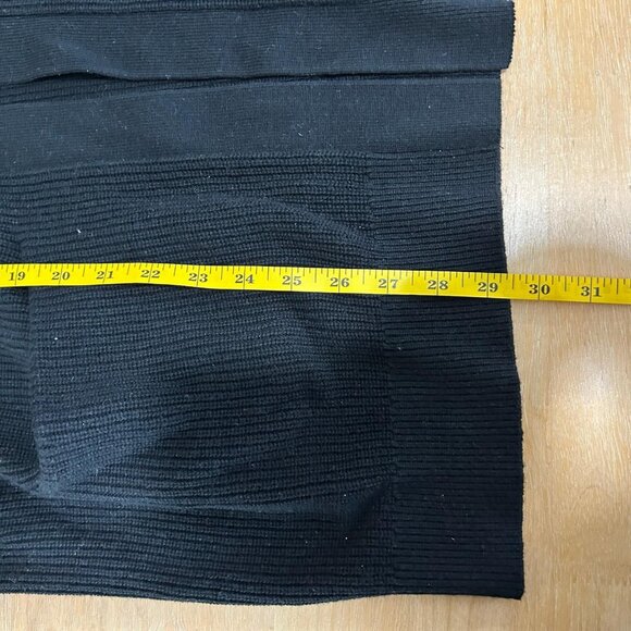 Wilfred Free Aritzia Sweater Womens L Black Wool Chunky Open Cardigan Ribbed - Picture 10 of 10